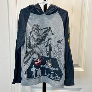 Star Wars Disney Parks Hoodie Jedi Training Academy Tours Youth Medium Patches